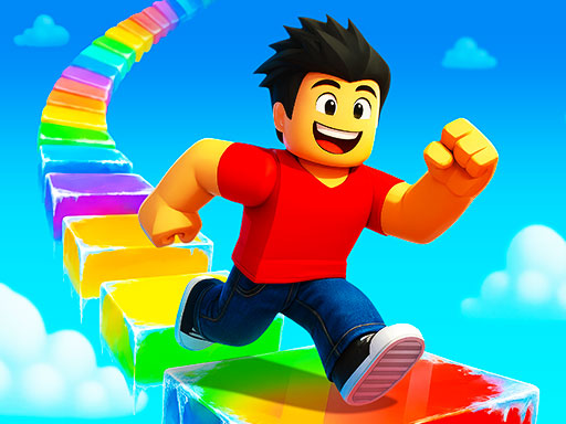 Play Obby Rainbow Tower - Free Adventure HTML5 Browser Game Online