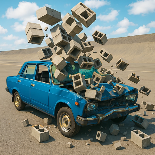 Play Car Crash Test: Abandoned City - Free Racing HTML5 Browser Game Online